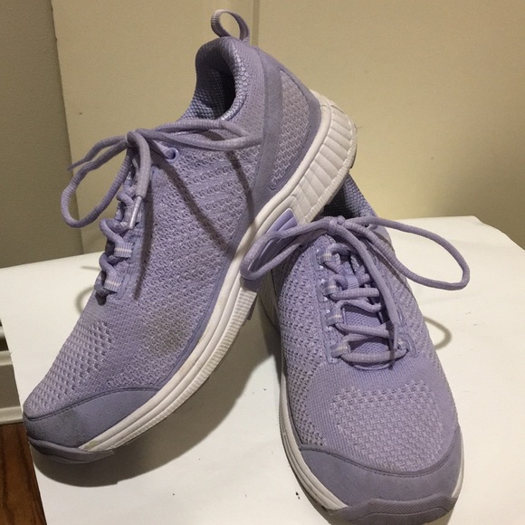 Orthofeet women lace up Supportive comfy Sneakers shoes size 8.5 wide lavender - Picture 3 of 15